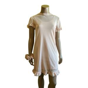 Atmosphere Dress 0 Light Pink Ruffle Hem Barbiecore Balletcore Pastel Coquette